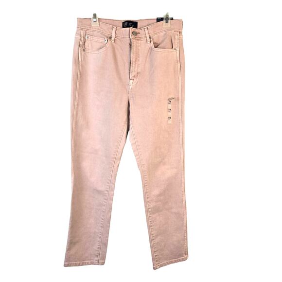 GAP Denim Pants Women's 6/28 Blush Washed Out High Rise Vintage Slim NEW - Picture 1 of 9